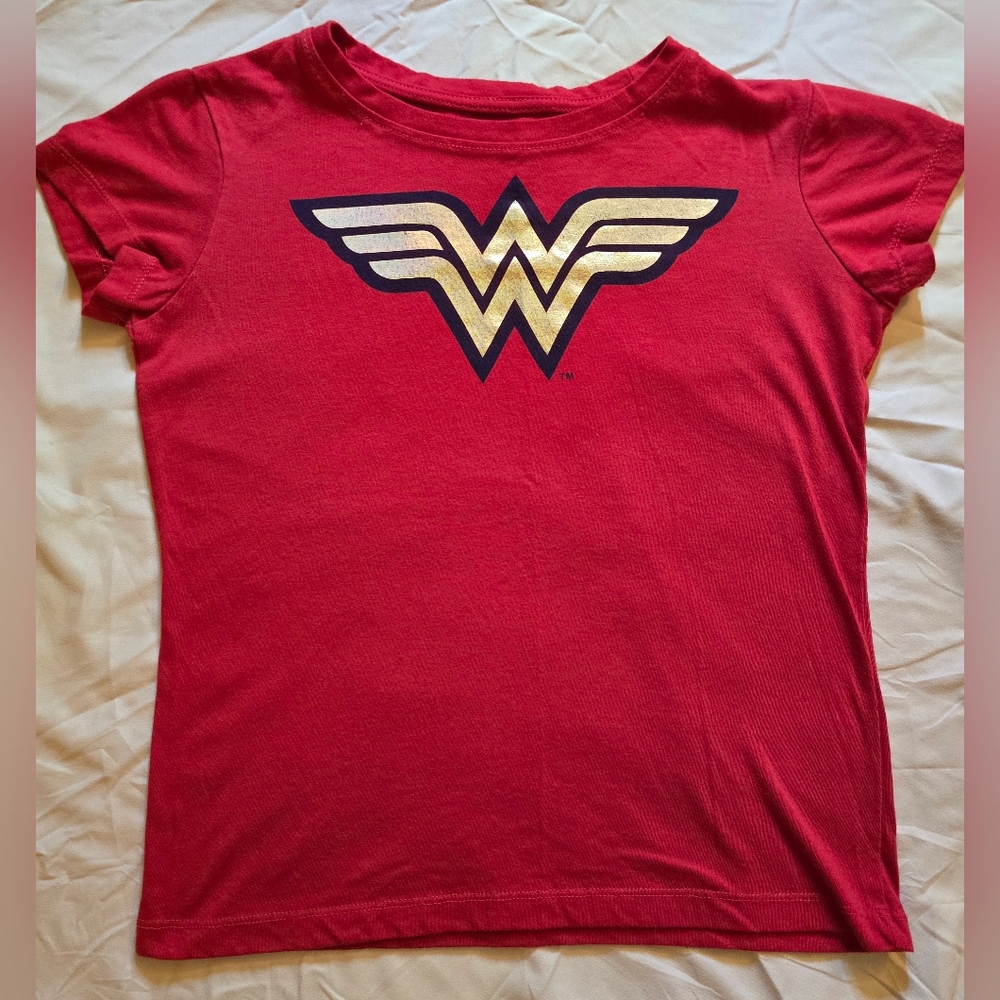 T Shirt Girls Wonder Woman Red T-Shirt